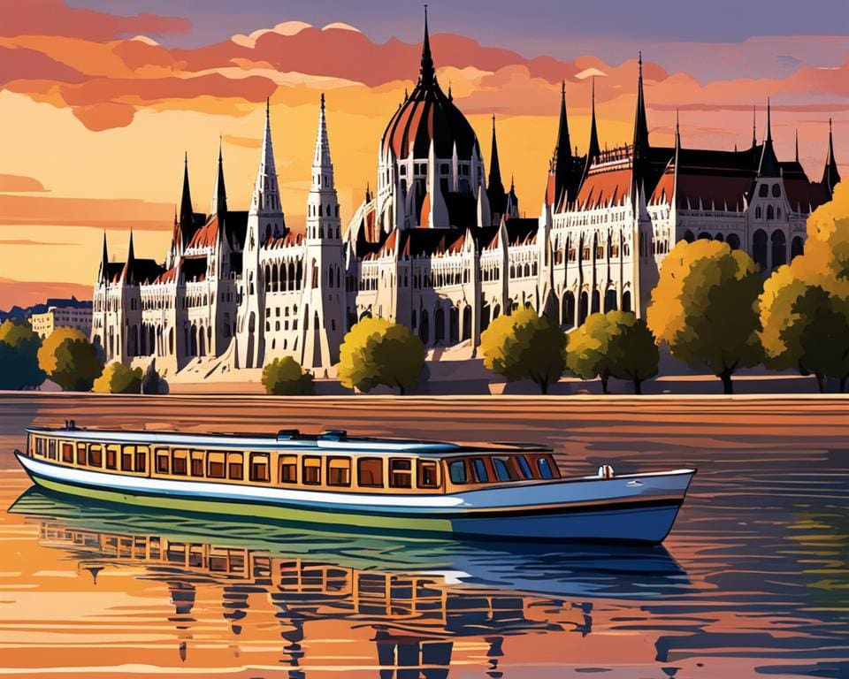 Hongarije: Een rondvaart op de Donau in Boedapest.