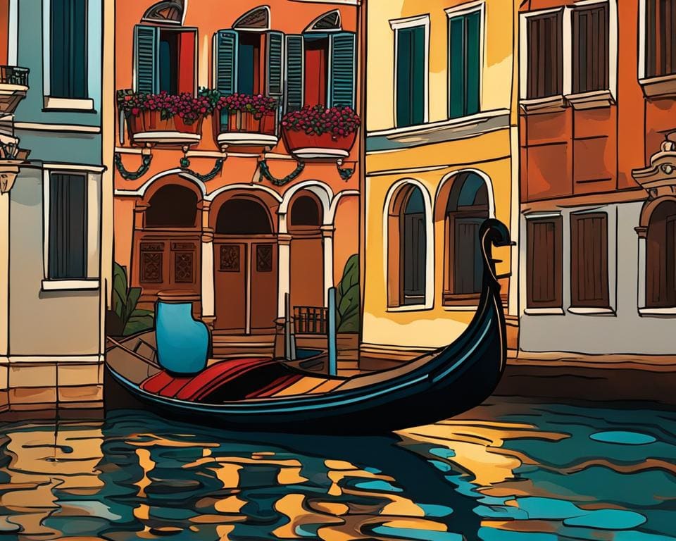 Italië: Een gondeltocht in Venetië.