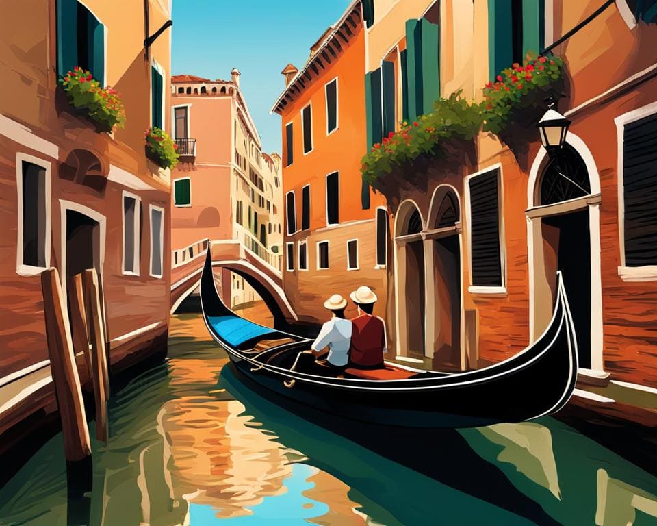 romantische gondeltocht in Venetië