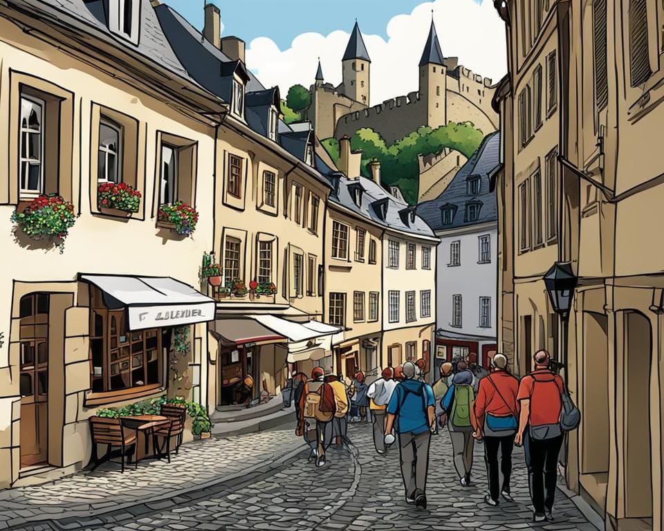stadswandeling in Luxemburg
