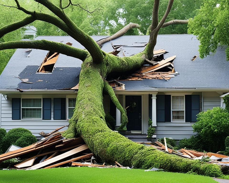 boom op huis verzekering