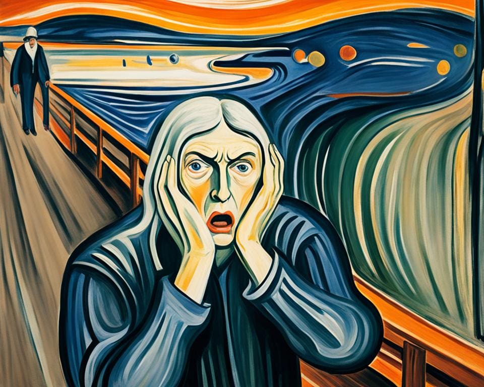 de schreeuw van Edvard Munch