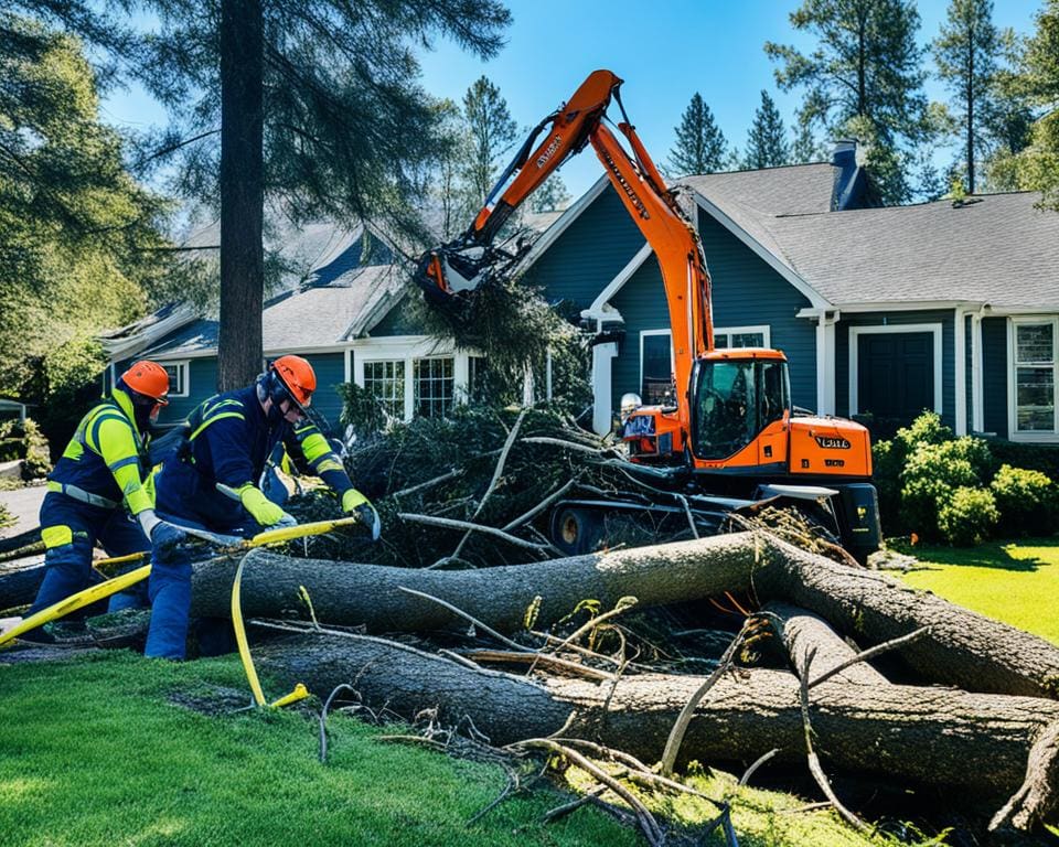 professionele hulp bij boom op huis