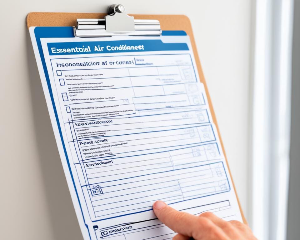 airco installatie checklist
