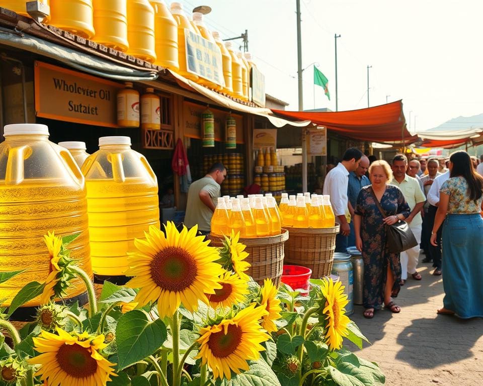 zonnebloem olie leverancier groothandel