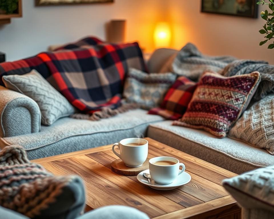 Plaids voor extra warmte en gezelligheid op de bank