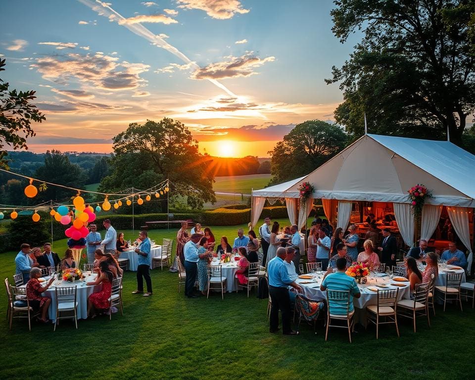 jubileumfeest op eigen terrein