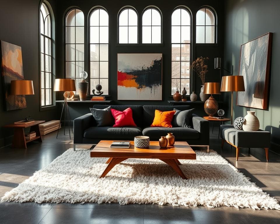 Hoe richt je een interieur in met contrast?
