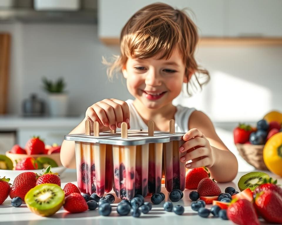 Hoe maak je gezonde ijsjes voor kinderen?