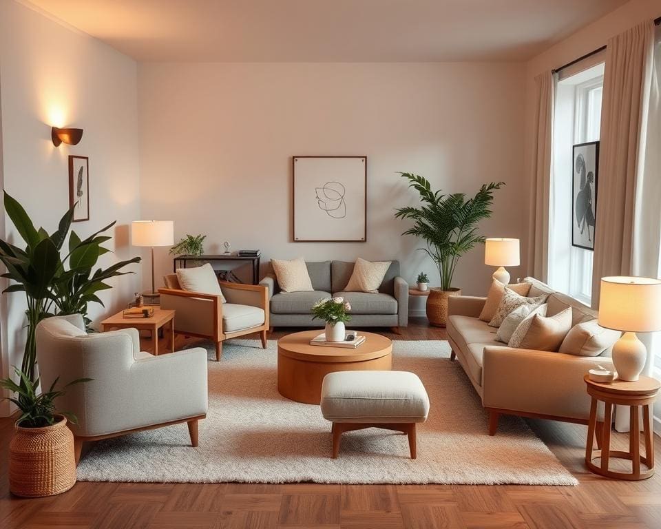 Hoe richt je een woonkamer in zonder centrale bank?