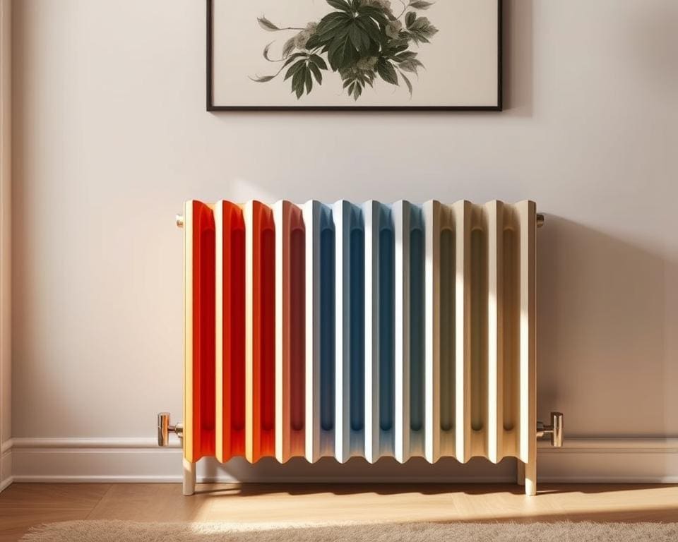 Welke kleuren zijn beschikbaar voor radiator ombouw?