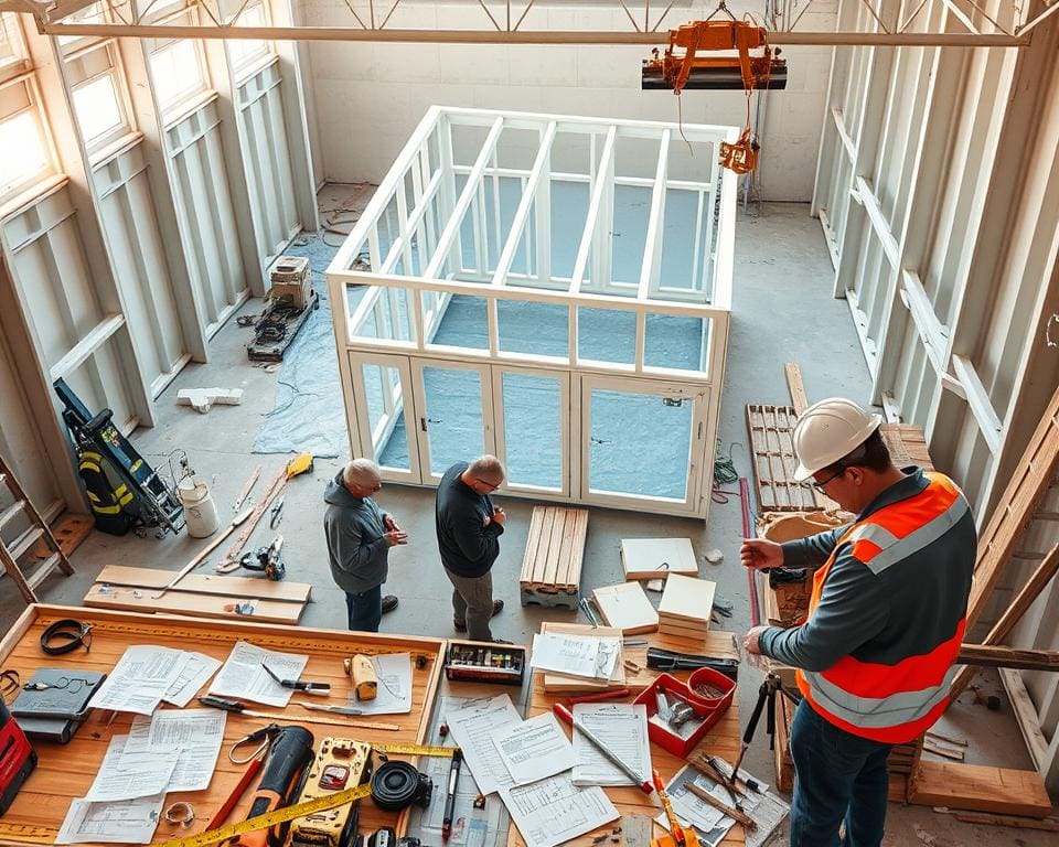 Hoe bewaak je kwaliteit tijdens prefab montage?