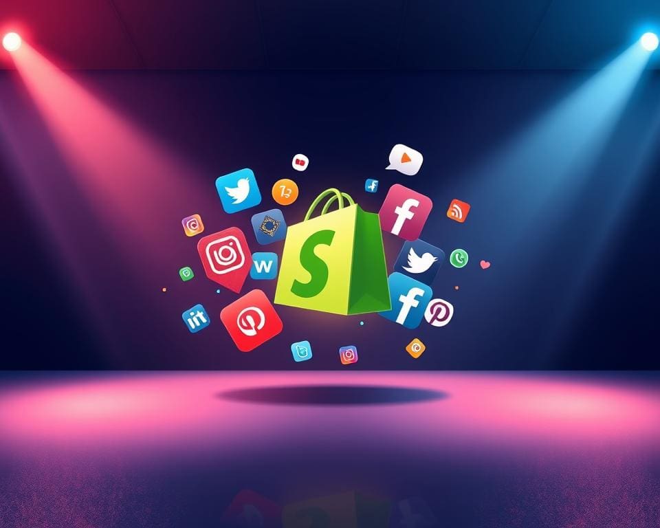 Shopify integratie met sociale platforms