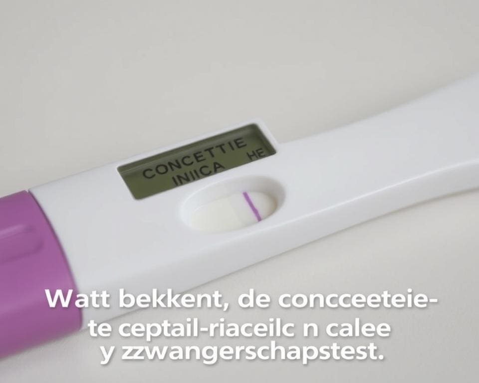 Wat betekent de conceptie-indicator op een zwangerschapstest?