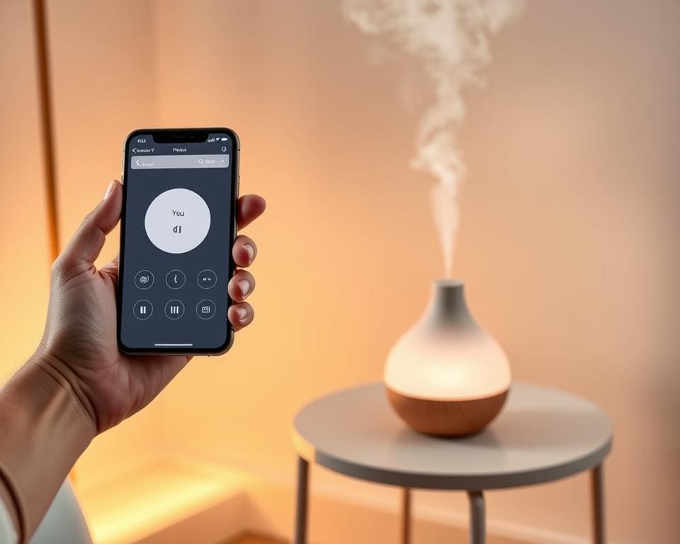 geurverspreider smartphone bediening