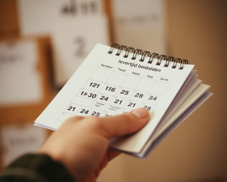 levertijd beïnvloeden