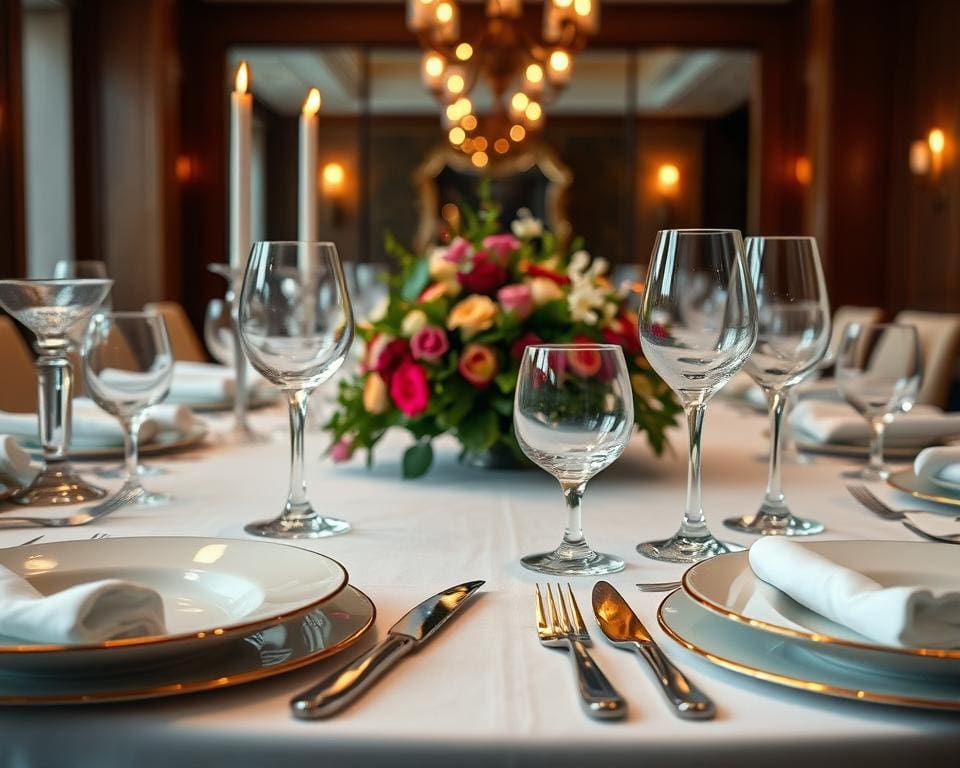 Rosenthal tafelsetting in fine dining