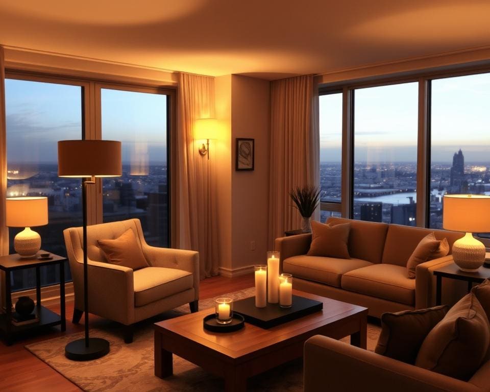 ambiance creëren met verlichting