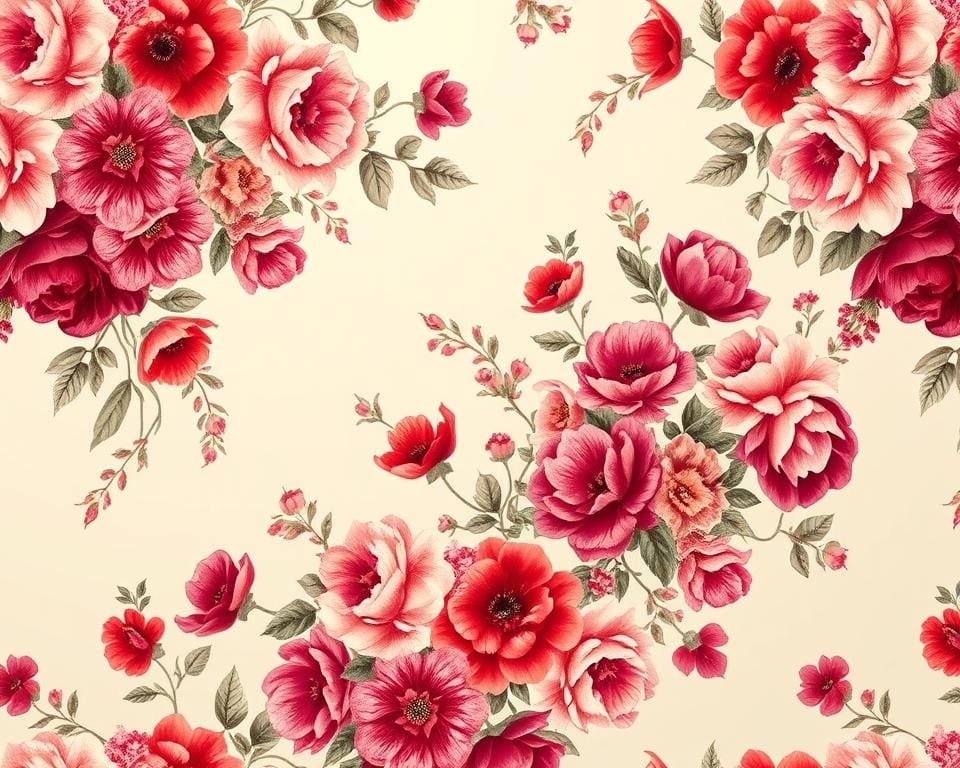 bloemenbehang