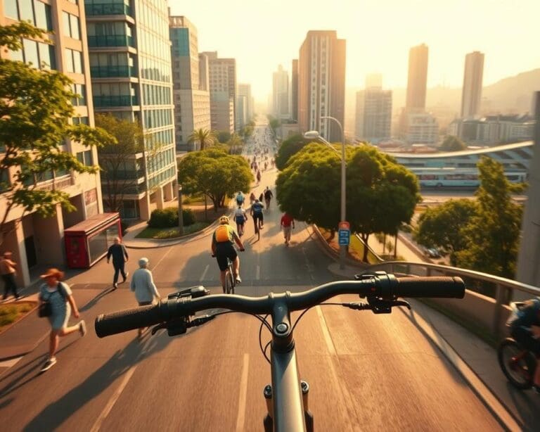 Een nieuwe stad verkennen met de fiets