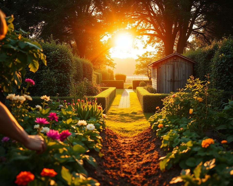 Werken in de tuin als ontspanning