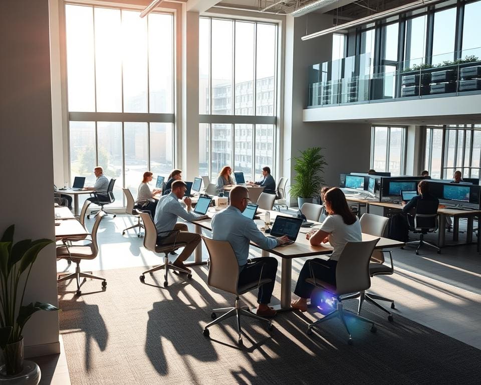 Werken met moderne kantooroplossingen