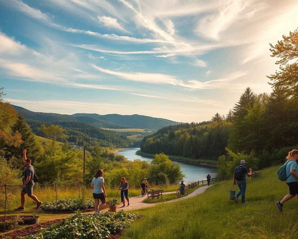 Wat zijn duurzame activiteiten om buiten te doen?