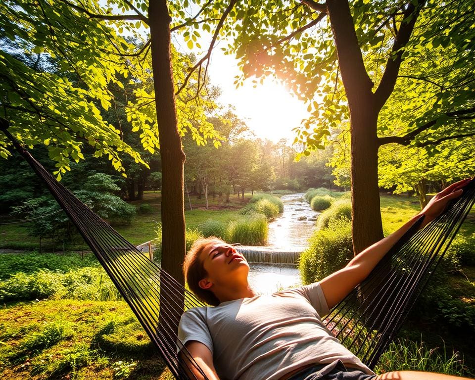 Wat zijn ontspannende dingen om buiten te doen?