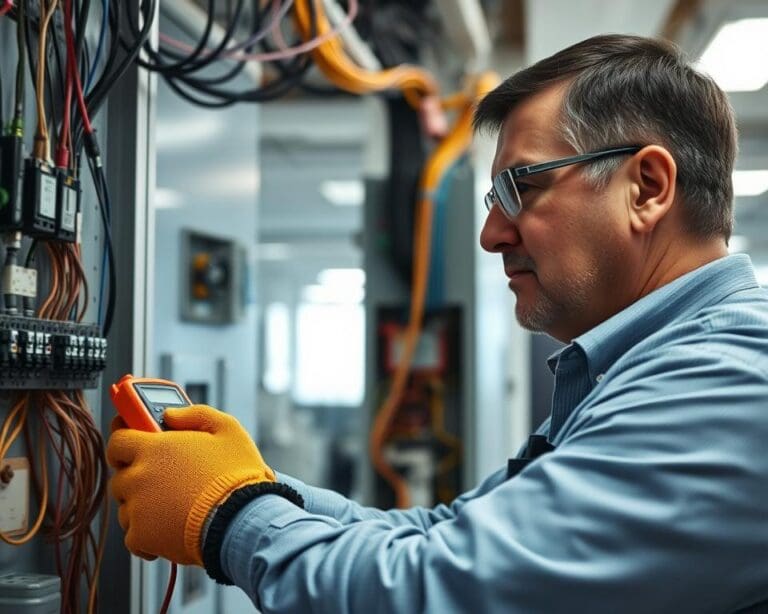 Wat doet een elektricien bij bedrijfslocaties?