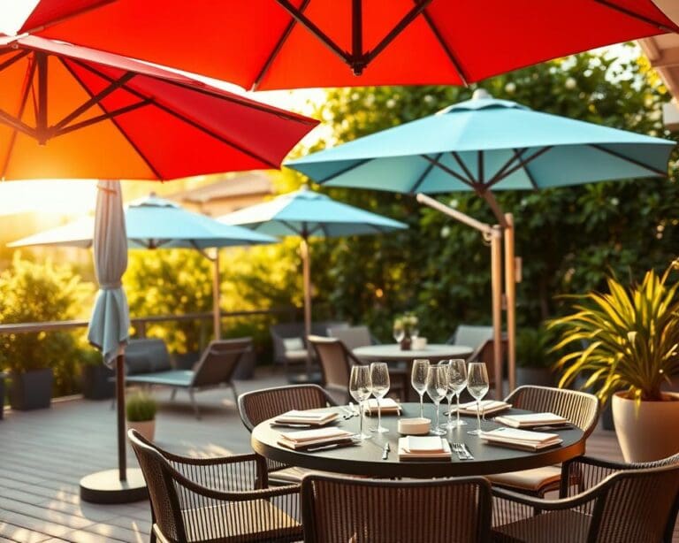 Welke parasol past bij een terras?