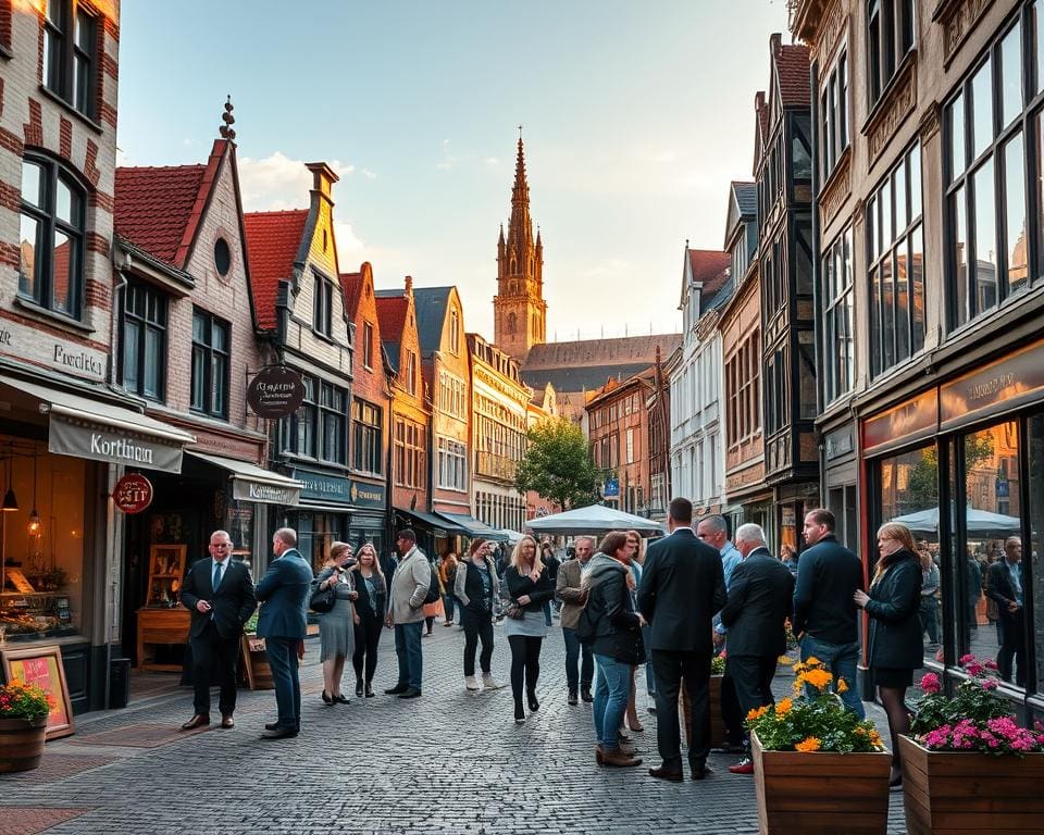 Wat maakt het centrum van Kortrijk verrassend?