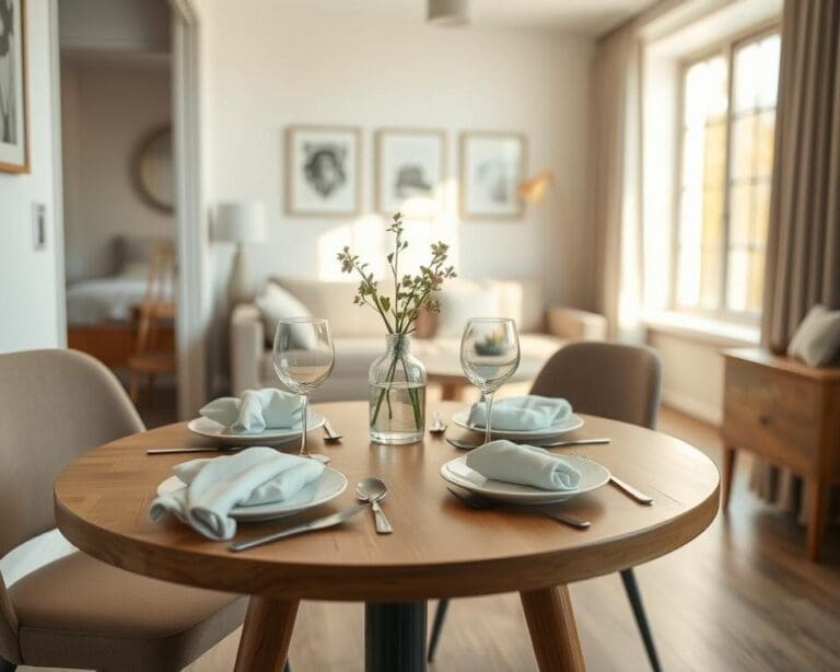 Welke eettafel past in een kleine ruimte?