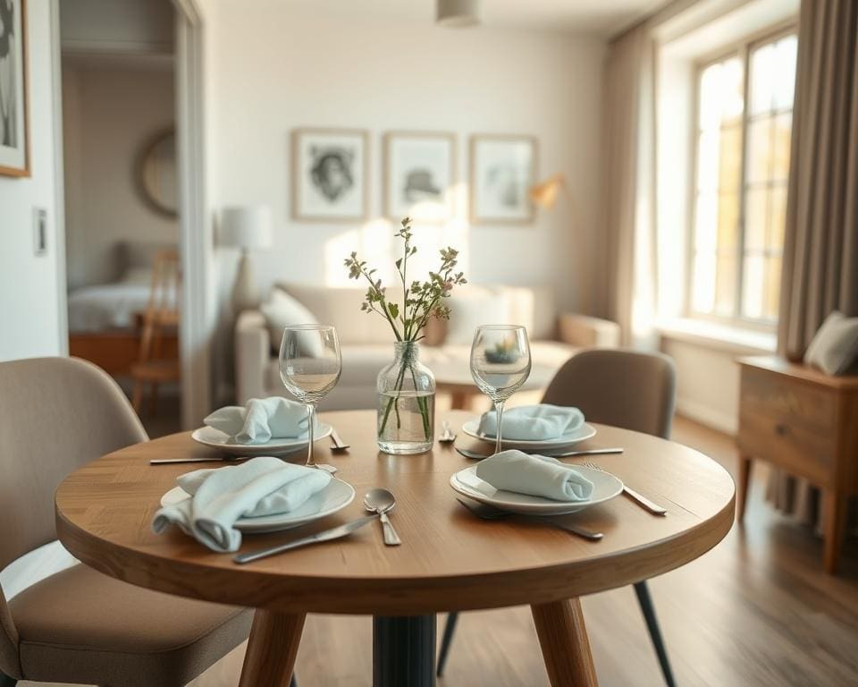 Welke eettafel past in een kleine ruimte?