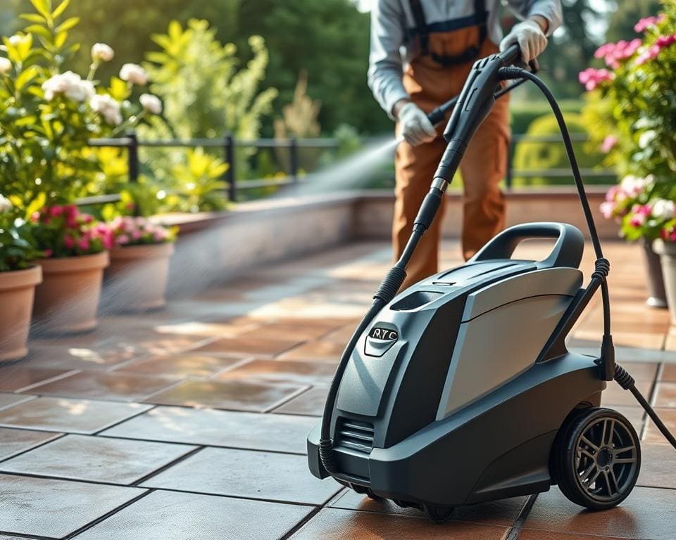 Welke hogedrukreiniger is geschikt voor terrassen?