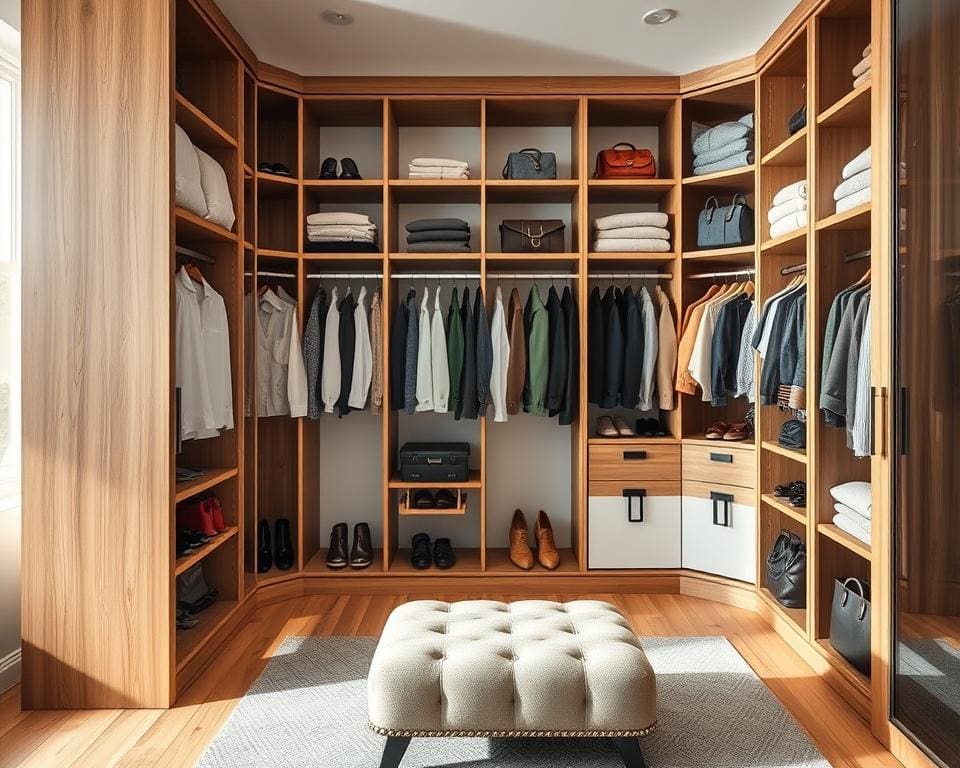 Welke kledingkast biedt veel opbergruimte?