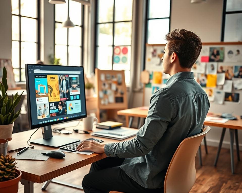 Werken als grafisch ontwerper in reclame