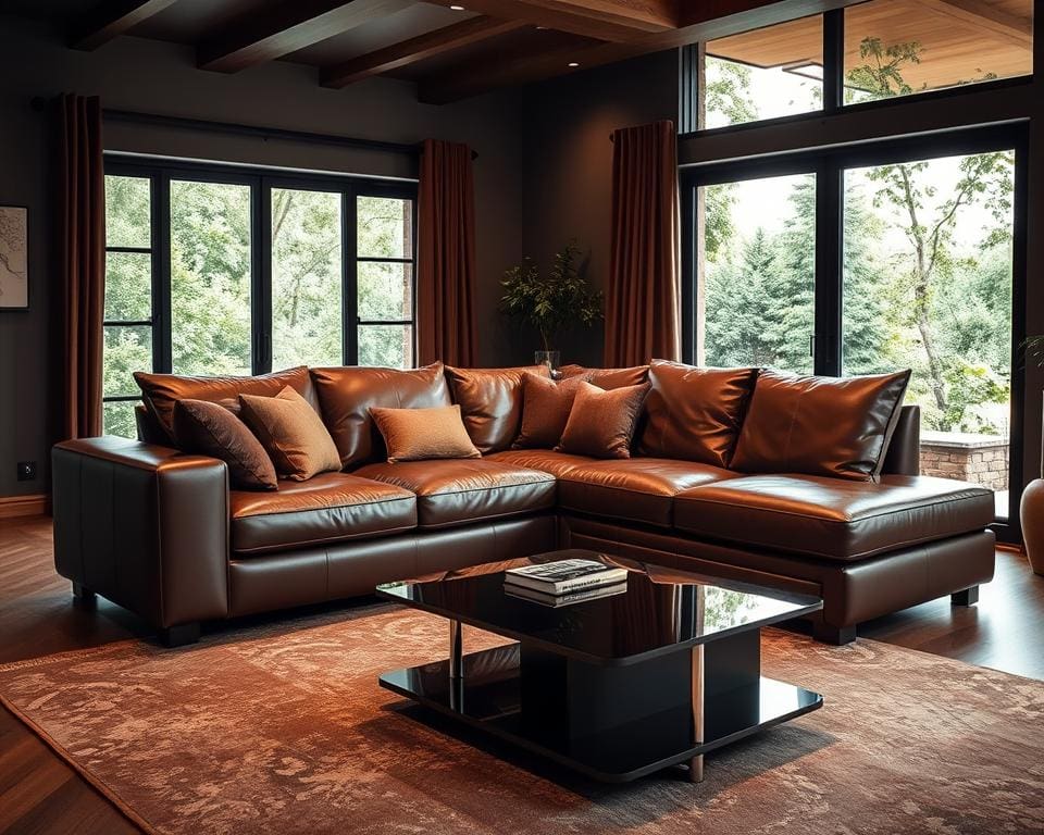 Wat maakt een design leren hoekbank onmisbaar?