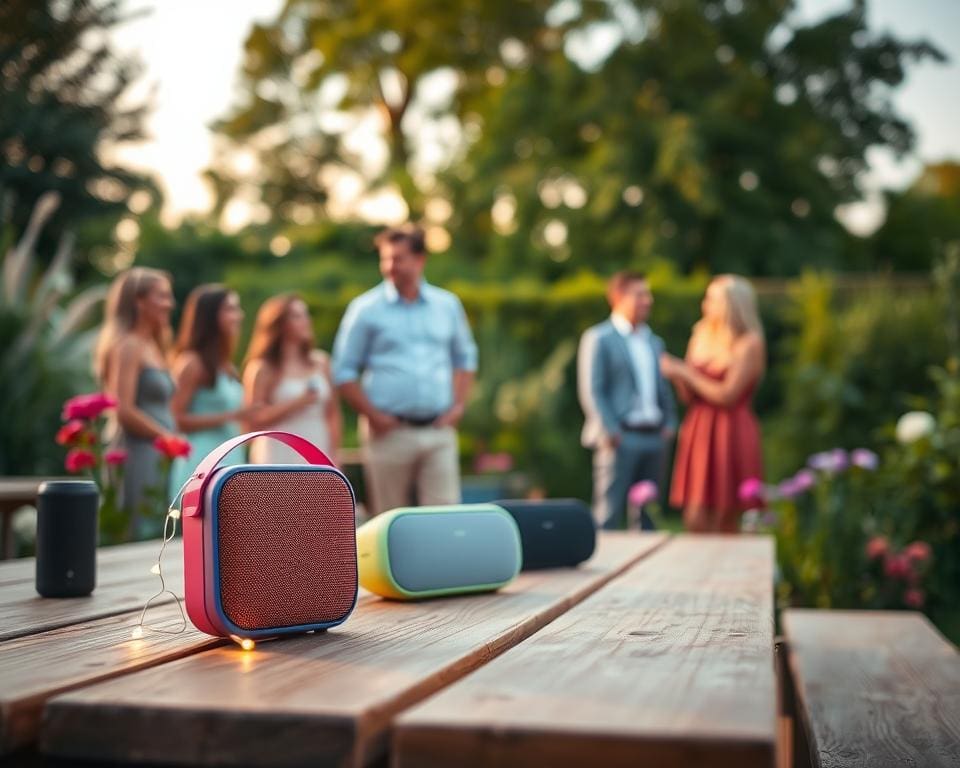 Welke bluetooth speaker wil je voor je tuinfeest?