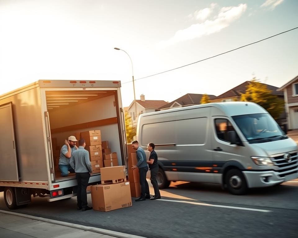 Welke transportdiensten helpen bij een verhuizing of snelle levering?