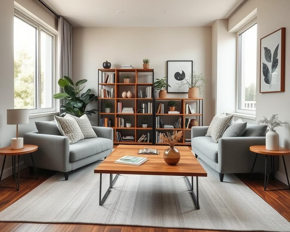 kleine woonkamer inrichten