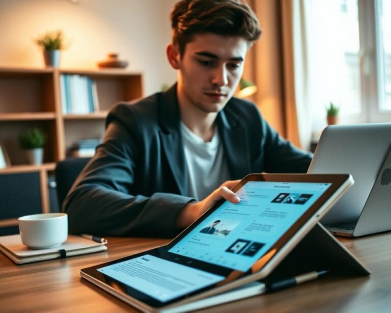 tablet werk en studie