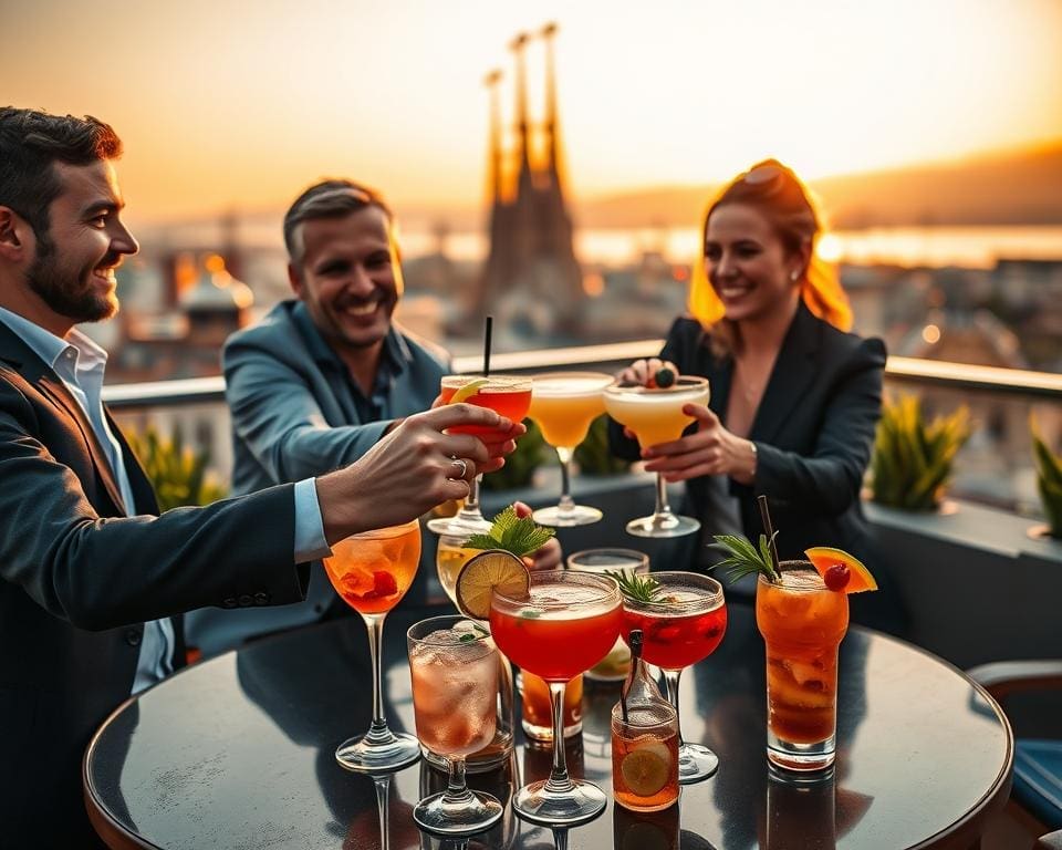 cocktails Barcelona uitzicht